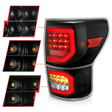 Load image into Gallery viewer, ANZO 2007-2013 Toyota Tundra LED Taillights Plank Style Black w/Clear Lens Tail Lights ANZO