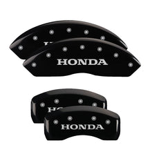 Load image into Gallery viewer, MGP 4 Caliper Covers Engraved Front & Rear MGP Yellow Finish Black Char 2004 Honda S2000 Caliper Covers MGP