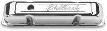 Load image into Gallery viewer, Edelbrock Valve Cover Signature Series Chrysler 1958-1979 361-440 V8 Chrome Valve Covers Edelbrock