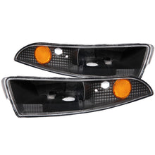 Load image into Gallery viewer, ANZO 1993-2002 Chevrolet Camaro Euro Parking Lights Black w/ Amber Reflector Lights Corner ANZO