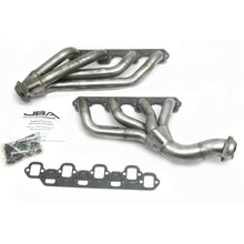 Load image into Gallery viewer, JBA 65-73 Ford Mustang 351W SBF w/T-5/Cable Clutch 1-5/8in Primary Raw 409SS Mid Length Header Headers & Manifolds JBA