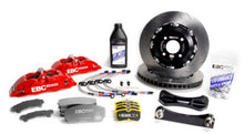 Load image into Gallery viewer, EBC Racing 10-14 Ford Mustang GT 5.0L Red Apollo-4 Calipers 355mm Rotors Front Big Brake Kit Big Brake Kits EBC