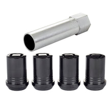 Load image into Gallery viewer, McGard Wheel Lock Nut Set - 4pk. (Tuner / Cone Seat) M12X1.5 / 13/16 Hex / 1.24in. Length - Black Lug Nuts McGard