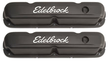 Load image into Gallery viewer, Edelbrock Valve Cover Signature Series Chrysler 1965-1991 318-340-360 CI V8 Black Valve Covers Edelbrock