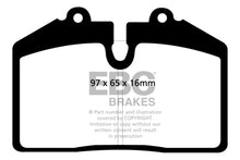 Load image into Gallery viewer, EBC 92-93 Porsche 911 (964) 3.6 Carrera RS America Yellowstuff Front Brake Pads Brake Pads - Performance EBC