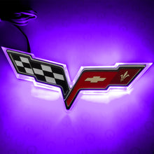 Load image into Gallery viewer, Oracle Chevrolet Corvette C6 Illuminated Emblem - UV/Purple SEE WARRANTY Light Accessories and Wiring ORACLE Lighting
