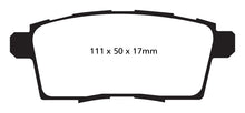 Load image into Gallery viewer, EBC 06-08 Ford Edge 3.5 2WD Redstuff Rear Brake Pads Brake Pads - Performance EBC