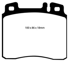 Load image into Gallery viewer, EBC 98-99 Mercedes-Benz CL500 5.0 Redstuff Front Brake Pads Brake Pads - Performance EBC