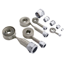 Load image into Gallery viewer, Spectre MagnaBraid 304SS Braided Sleeving Kit - Chrome End Caps Sleeves Spectre