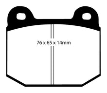 Load image into Gallery viewer, EBC 99-03 Mitsubishi Lancer Evolution 2.0 Turbo Redstuff Rear Brake Pads Brake Pads - Performance EBC