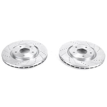 Load image into Gallery viewer, Power Stop 17-19 Chrysler Pacifica Front Evolution Drilled & Slotted Rotors - Pair Brake Rotors - Slot & Drilled PowerStop
