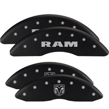 Load image into Gallery viewer, MGP 4 Caliper Covers Engraved Front & Rear MOPAR Yellow finish black ch Caliper Covers MGP