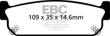 Load image into Gallery viewer, EBC 93-97 Infiniti J30 3.0 Yellowstuff Rear Brake Pads Brake Pads - Performance EBC