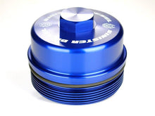 Load image into Gallery viewer, Sinister Diesel 08-10 Ford 6.4L Billet Blue Cap Kit Oil Caps Sinister Diesel