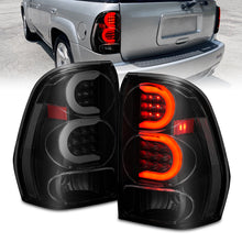 Load image into Gallery viewer, ANZO 2002-2009 Chevrolet Trailblazer LED Tail Lights w/ Light Bar Black Housing Smoke Lens Tail Lights ANZO