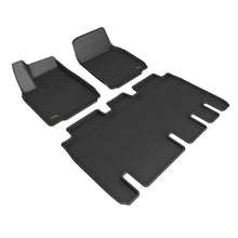 Load image into Gallery viewer, 3D MAXpider 22-23 Tesla Model X Full Set Floormats - Black Floor Mats - Rubber 3D MAXpider