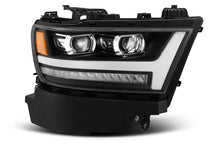 Load image into Gallery viewer, AlphaRex 19-20 Ram 1500HD PRO-Series Proj Headlight Plnk Style Blk w/Activ Light/Seq Signal/Plnk DRL Headlights AlphaRex