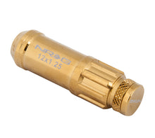 Load image into Gallery viewer, NRG 700 Series M12 X 1.25 Steel Lug Nut w/Dust Cap Cover Set 21 Pc w/Locks & Socket - Chrome Gold Lug Nuts NRG