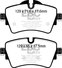 Load image into Gallery viewer, EBC 14+ Mini Hardtop 2.0 Turbo Cooper S Greenstuff Front Brake Pads Brake Pads - Performance EBC