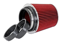 Load image into Gallery viewer, Spectre Adjustable Conical Air Filter 5-1/2in. Tall (Fits 3in. / 3-1/2in. / 4in. Tubes) - Red Air Filters - Universal Fit Spectre