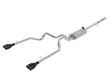 Load image into Gallery viewer, aFe Gemini XV 3in 304 SS Cat-Back Exhaust w/ Cutout 19-21 GM Silverado/Sierra 1500 V8- w/ Black Tips Catback aFe