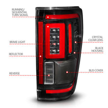 Load image into Gallery viewer, ANZO 21-23 Ford F-150 LED Taillights Seq. Signal w/BLIS Cover - Black Housing Tail Lights ANZO