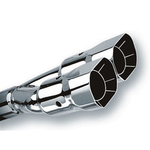 Load image into Gallery viewer, Borla Universal Polished Tip Dual Square Angle-Cut Intercooled (inlet 2 1/2in. Outlet 2 7/8 x 3 3/8i Tips Borla