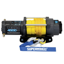 Load image into Gallery viewer, Superwinch 4500 LBS 12V DC 1/4in x 50ft Synthetic Rope Terra 4500SR Winch - Gray Wrinkle Winches Superwinch