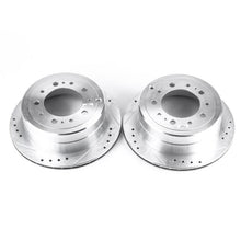Load image into Gallery viewer, Power Stop 98-07 Lexus LX470 Rear Evolution Drilled & Slotted Rotors - Pair Brake Rotors - Slot & Drilled PowerStop
