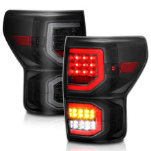 Load image into Gallery viewer, ANZO 2007-2013 Toyota Tundra LED Taillights Plank Style Black w/Smoke Lens Tail Lights ANZO