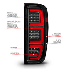 Load image into Gallery viewer, Anzo 19-23 GMC Sierra 1500/2500HD/3500HD Black Replacement Full LED Bar Tail Light Tail Lights ANZO
