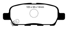 Load image into Gallery viewer, EBC 10-13 Infiniti FX35 3.5 Greenstuff Rear Brake Pads Brake Pads - Performance EBC