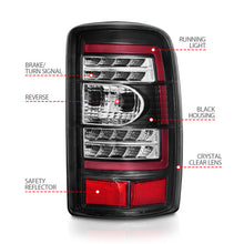 Load image into Gallery viewer, ANZO 2000-2006 Chevrolet Tahoe LED Tail Lights w/ Clear Lens Black Housing Tail Lights ANZO