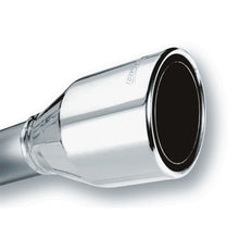 Load image into Gallery viewer, Borla 2.5in Inlet 4.5in Round Rolled Angle Cut Phantom X 7.75in Long Embossed Universal Exhaust Tips Tips Borla