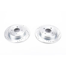 Load image into Gallery viewer, Power Stop 12-19 Hyundai Accent Rear Evolution Drilled & Slotted Rotors - Pair Brake Rotors - Slot & Drilled PowerStop