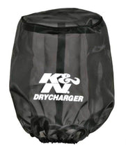 Load image into Gallery viewer, K&N Drycharger Air Filter Wrap Round Tapered Black 5.375in Base ID x 4.375in Top ID x 7 H Pre-Filters K&N Engineering