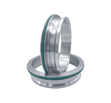 Load image into Gallery viewer, Granatelli Aluminum Dual Seal Clamp 4.0in Weld-on Ferrule Set Clamps Granatelli Motor Sports