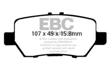 Load image into Gallery viewer, EBC 05-08 Acura RL 3.5 Yellowstuff Rear Brake Pads Brake Pads - Performance EBC