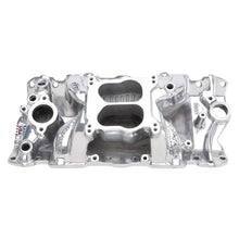 Load image into Gallery viewer, Edelbrock SBC Perf Air Gap Manifold Polished Intake Manifolds Edelbrock