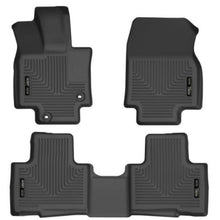Load image into Gallery viewer, Husky Liners 20-21 Highlander All / 21 Highlander XSE Weatherbeater Front & 2nd Seat Liners - Black Floor Mats - Rubber Husky Liners