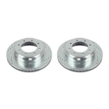 Load image into Gallery viewer, Power Stop 12-19 Nissan NV1500 Rear Evolution Drilled & Slotted Rotors - Pair Brake Rotors - Slot & Drilled PowerStop