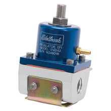 Load image into Gallery viewer, Edelbrock Fuel Pressure Regulator EFI 180 GPH 35-90 PSI -6 In/Out -6 Return Blue/Clear Fuel Pressure Regulators Edelbrock