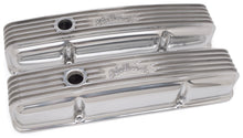Load image into Gallery viewer, Edelbrock Valve Cover Classic Series Chevrolet 1959-1986 262-400 CI V8 Polshed Valve Covers Edelbrock