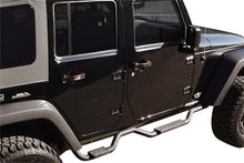 Load image into Gallery viewer, Rampage 2007-2018 Jeep Wrangler(JK) Unlimited Side Bar Drop Step Slimline - Black Side Steps Rampage