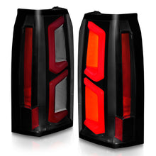 Load image into Gallery viewer, ANZO 2015-2020 Chevrolet Tahoe LED Tail Lights w/ Light Bar Black Housing Somke Lens Tail Lights ANZO
