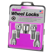 Load image into Gallery viewer, McGard Wheel Lock Bolt Set - 4pk. (Cone Seat) M14X1.5 / 17mm Hex / 29.0mm Shank Length - Chrome Wheel Bolts McGard