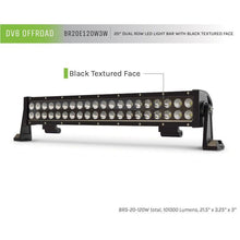 Load image into Gallery viewer, DV8 Offroad BRS Pro Series 20in Light Bar 120W Flood/Spot 3W LED - Black Light Bars & Cubes DV8 Offroad