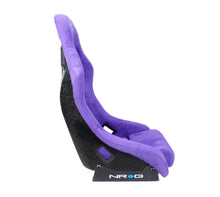 Load image into Gallery viewer, NRG FRP Bucket Seat PRISMA Edition w/ Pearlized Back Purple Alcantara - Medium Race Seats NRG