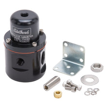Load image into Gallery viewer, Edelbrock Fuel Pressure Regulator Carbureted 160 GPH 5-10 PSI 3/8In In/Out 3/8In Return Black Fuel Pressure Regulators Edelbrock