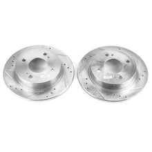 Load image into Gallery viewer, Power Stop 91-96 Infiniti G20 Rear Evolution Drilled & Slotted Rotors - Pair Brake Rotors - Slot & Drilled PowerStop